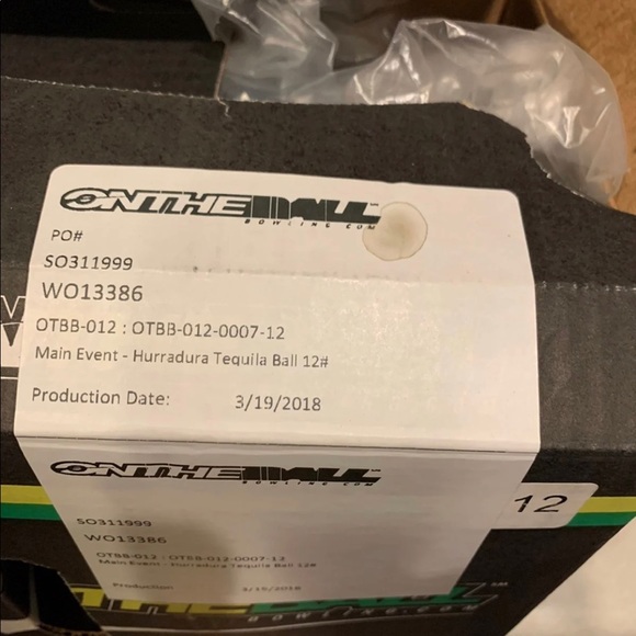 Bowling Ball - 12 Pounds - Picture 3 of 3